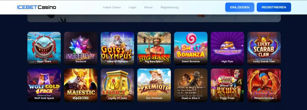Icebet Casino – 125% bis 300 € + 125 Freispiele Willkommensbonus